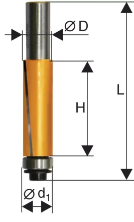 Фреза кромочная прямая ф19х256мм хв 8мм 10527 купить в Урае