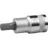 Торцовая бита-головка KRAFTOOL "INDUSTRIE QUALITAT", материал S2, HEX, сатинированная, 1/2", H7 27908-07_z01 купить в Урае