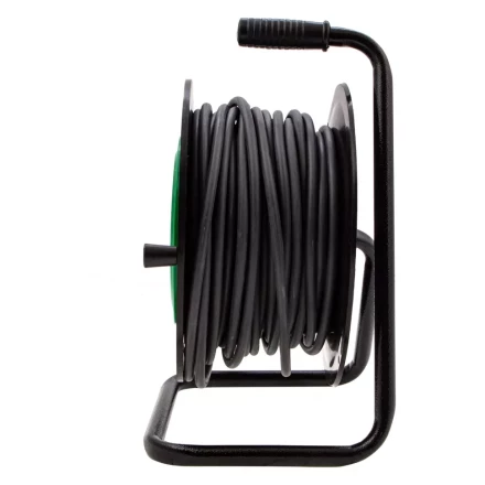 Удлинитель силовой 30 м, 16А, тип УХ10, ПВС, усиленный, на кабельной катушке, 4 розетки без заземления Сибртех 95868 купить в Урае