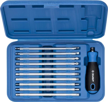 Набор ЗУБР: Отвертка с 2сторонними стержнями, пластик бокс, хромованадиевая сталь, 11 предметов, 175мм 25426-H11 купить в Урае