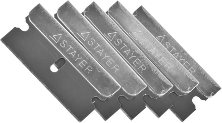 Лезвия STAYER &quot;MASTER&quot; сменные для скребков арт. 0853, 08533, 08535, тип Н01, 40мм, 5шт 08549-S5_z01 купить в Урае