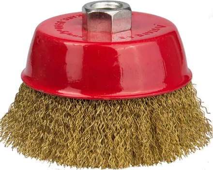 STAYER &quot;PROFESSIONAL&quot;. Щетка чашечная для УШМ, витая стальная латунированная проволока 0,3мм, 60ммхМ14 35125-060_z01 купить в Урае