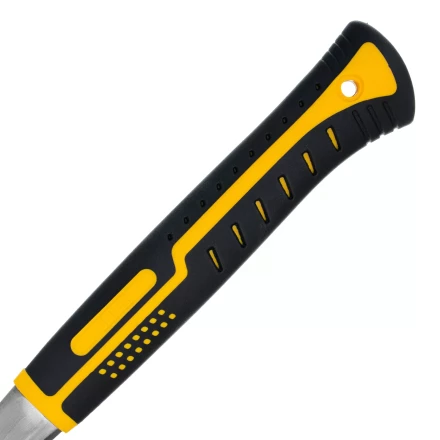 Молоток-гвоздодер 560 г Denzel 10424, цельнометаллический, двухкомпонентная рукоятка купить в Урае