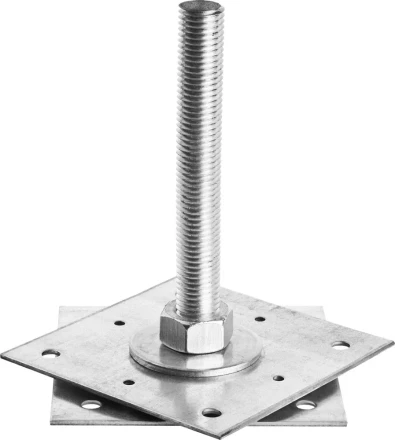 Анкер ЗУБР &quot;МАСТЕР&quot; регулируемый по высоте, 150х200х150мм, М24, 1шт 310265-150-24 купить в Урае