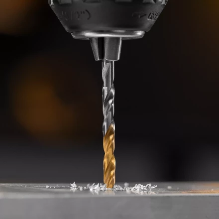 Сверло спиральное по металлу Denzel 4,2 x 75 мм, Р6М5, Golden Tip, 718230 купить в Урае