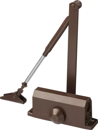 Доводчик дверной ЗУБР &quot;ПРОФЕССИОНАЛ&quot;, для дверей массой до 80 кг, цвет коричневый 37912-80 купить в Урае