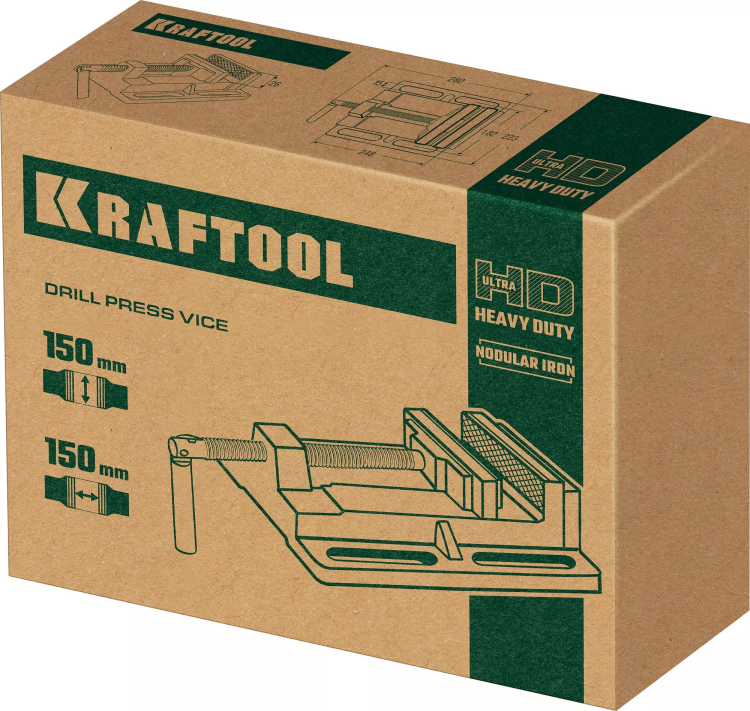 Тиски KRAFTOOL станочные 32715-150 купить в Урае