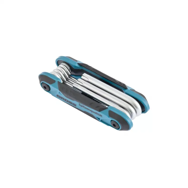 Набор ключей имбусовых Tamper-Torx TT10-TT40 CrV складные 7 шт Gross 16413 купить в Урае