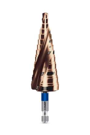 ЗУБР КОБАЛЬТ 6-30мм, 13 ступеней, винтовая проточка, сверло ступенчатое, ПРОФЕССИОНАЛ (29674-6-30-13) купить в Урае