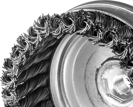 ЗУБР &quot;ПРОФЕССИОНАЛ&quot;. Щетка чашечная для УШМ, плетеные пучки стальной проволоки 0,5мм, 120ммхМ14 35275-120_z02 купить в Урае