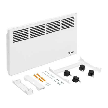 Конвектор электрический КМ-2000.2, 230 В, 2000 Вт, X-образный нагреватель, колеса, термостат // MTX 98126 купить в Урае