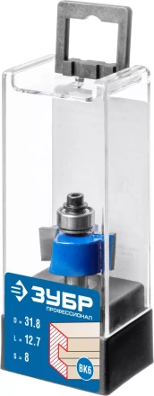 ЗУБР 31.8 x 12.7 мм, хвостовик 8 мм, фреза фальцевая, Профессионал (28758-31.8) купить в Урае