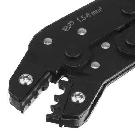 Клещи для обжима неизолированных наконечников НК и НВ, разъемов РП, 1,5 - 6 мм2 Denzel 17746 купить в Урае