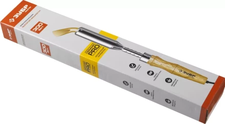 Паяльник, ЗУБР &quot;МАСТЕР&quot; 55303-300, с выключателем, деревянной рукояткой и долговечным жалом, 300Вт, клин 55303-300 купить в Урае