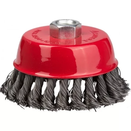 STAYER &quot;PROFESSIONAL&quot;. Щетка чашечная для УШМ, жгутированная стальная проволока 0,5мм, 100ммхМ14 35128-100_z01 купить в Урае