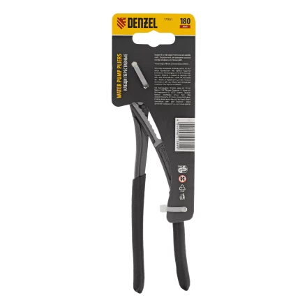 Клещи переставные Denzel 17901, обливные рукоятки, 180 мм купить в Урае