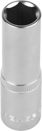 Головка торцовая ЗУБР &quot;МАСТЕР&quot; (1/2&quot;), удлиненная, Cr-V, FLANK, хроматированное покрытие, 14мм 27726-14 купить в Урае