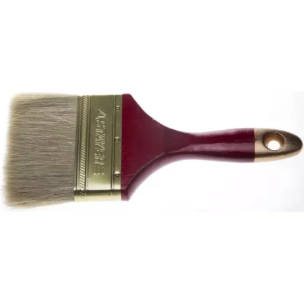 Кисть плоская STAYER &quot;UNIVERSAL-PROFI&quot;, светлая натуральная щетина, деревянная ручка, 100мм 0104-100 купить в Урае