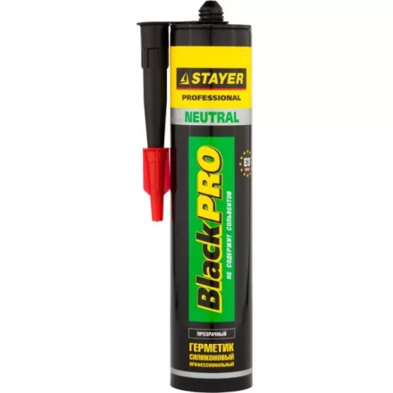 Герметик STAYER &quot;MASTER&quot; нейтральный силиконовый, прозрачный, 260мл 41217-2_z01 купить в Урае