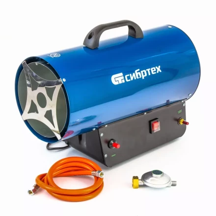 Газовая тепловая пушка СТГ-30, 30 кВт, 900 м3/ч, пропан-бутан Сибртех 96453 купить в Урае