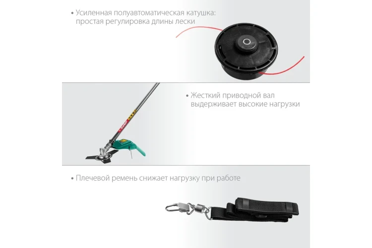 ЗУБР 1300 Вт, ш/с 38 см, сетевой триммер (КСВ-38-1300) купить в Урае