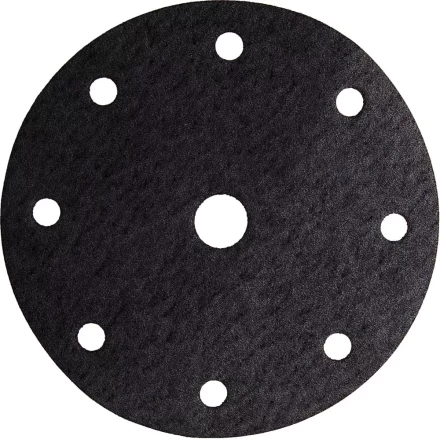 Круг шлифовальный URAGAN &quot;Универсальный водостойкий с покрытием стеарата цинка&quot; на липучке, 9 отв., P180, 150мм, 50шт 907-44114-180-50 купить в Урае