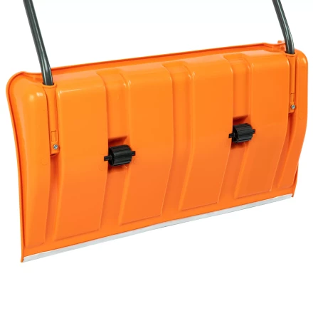 Движок для уборки снега пластиковый, 795х435х1280 мм, стальная рукоятка, усиленный, Сибртех 61669 купить в Урае