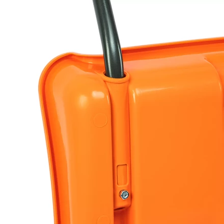 Движок для уборки снега пластиковый, 795х435х1280 мм, стальная рукоятка, усиленный, Сибртех 61669 купить в Урае