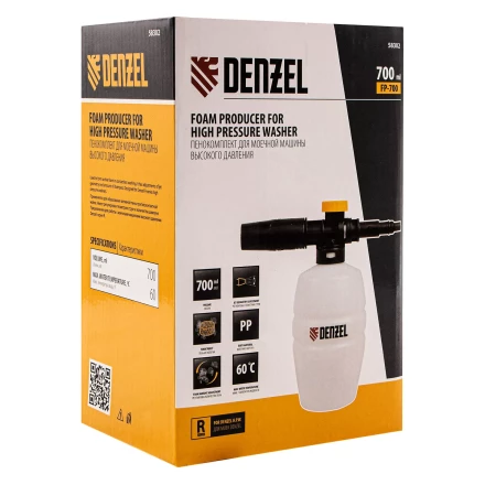 Пенокомплект Denzel FP-700, для моечных машин высокого давления, универсальный 58302 купить в Урае