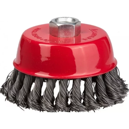 STAYER &quot;PROFESSIONAL&quot;. Щетка чашечная для УШМ, жгутированная стальная проволока 0,5мм, 80ммхМ14 35128-080_z01 купить в Урае