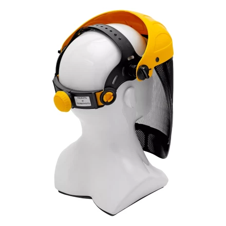 Щиток защитный лицевой с сеткой Denzel &quot;СВОНА&quot; НС-01 &quot;ЛЮКС&quot;, плавная регулировка храповик, 89196 купить в Урае