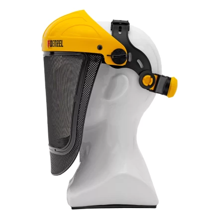 Щиток защитный лицевой с сеткой Denzel &quot;СВОНА&quot; НС-01 &quot;ЛЮКС&quot;, плавная регулировка храповик, 89196 купить в Урае