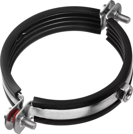 Хомут трубный с гайкой, оцинкованный, 3&quot;, 6шт, ЗУБР Мастер 37850-87-94 37850-87-94 купить в Урае