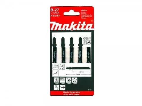 Пилки для лобзика Makita B-27 A-85787 по металлу 5.000 купить в Урае
