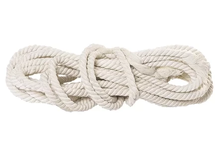 Веревка хлопчатобумажная D 16 мм L 11 м крученая 497 кгс Россия 94004 купить в Урае