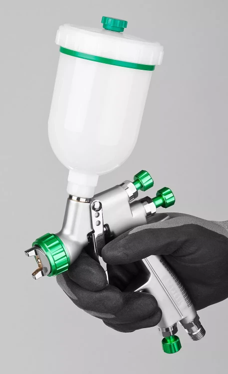 Краскопульт пневматический KRAFTOOL "PRO" Jeta 3000 mini, HVLP, c верхним бачком, 0,8мм 06561-0.8 купить в Урае