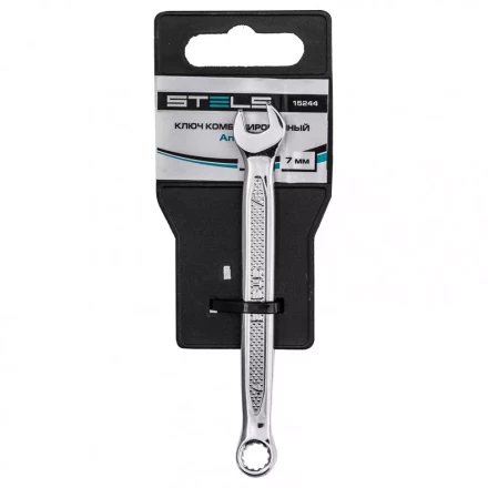 Ключ комбинированный 7 мм CrV антислип Stels 15244 купить в Урае