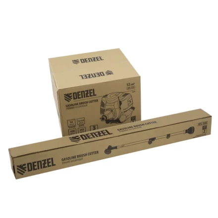 Триммер бензиновый DTL-52S, 52 см3, разъемная штанга, состоит из 2 частей Denzel 96266 купить в Урае