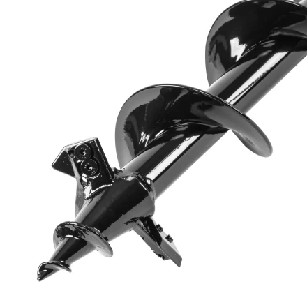 Шнек для грунта ER-80, диаметр 80 мм, длина 800 мм,соединение 20 мм, съемный нож Denzel 56005 купить в Урае