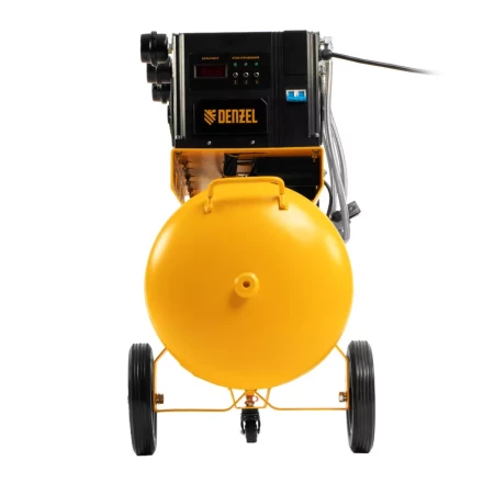 Компрессор безмасляный, малошумный  DLS 2250/100, 2250 Вт, 3x750, 100 л, 410 л/мин блок управления/ Denzel 58029 купить в Урае