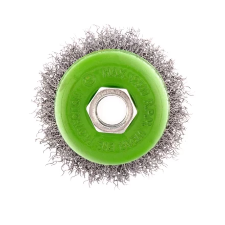 Щетка для УШМ, 65 мм, М14, "чашка", витая проволока 0.3 мм Сибртех 746037 купить в Урае