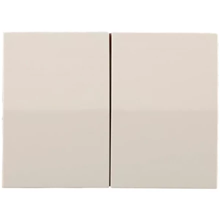 Выключатель СВЕТОЗАР &quot;ЭФФЕКТ&quot; двухклавишный, без вставки и рамки, цвет бежевый, 10A/~250B SV-54434-B купить в Урае