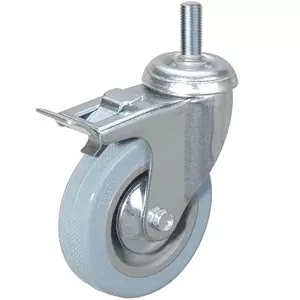 Колесо аппаратное поворотное SCtgb 42 100 мм с болтом и тормозом (F) 1003630 купить в Урае