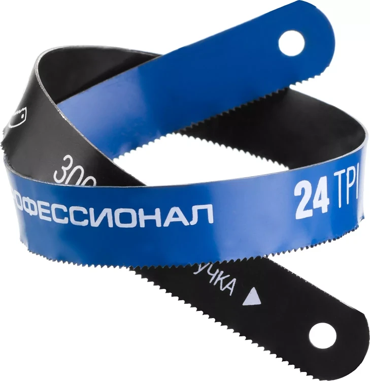 Полотно ЗУБР "ПРОФЕССИОНАЛ" по металлу, биметаллическое 24TPI шаг 1мм, 300мм, 50шт 15855-24-50 купить в Урае