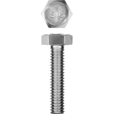 Болт ГОСТ 7798-70, M6 x 25 мм, 7 шт, кл. пр. 5.8, оцинкованный, ЗУБР 303086-06-025 купить в Урае