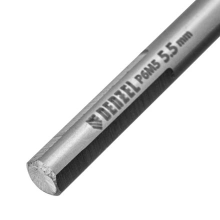 Сверло спиральное по металлу Denzel 5,5 x 93 мм, Р6М5, Golden Tip 718234 купить в Урае