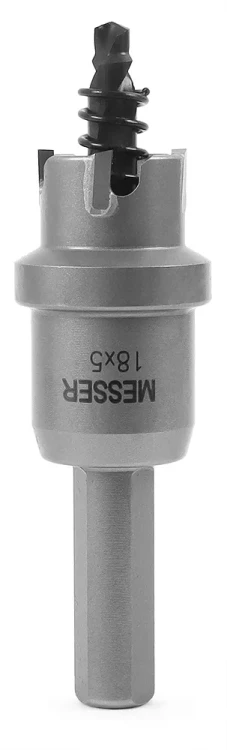 ТСТ коронка MESSER 18X5 с центрирующим сверлом и толкающей пружиной купить в Урае