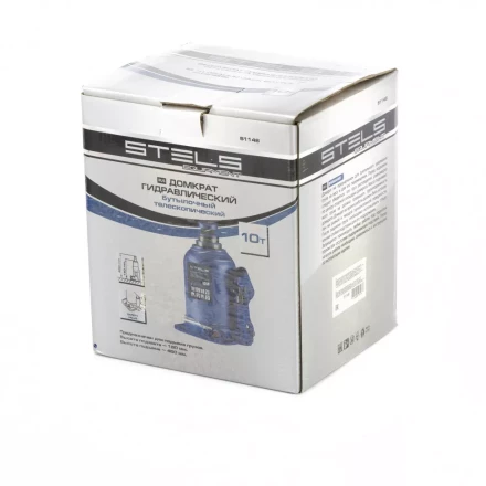 Домкрат гидравлический бутылочный телескопический 10 т подъем 180-450 мм Stels 51148 купить в Урае