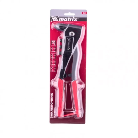 Заклепочник литой 260 мм заклепки 2,4-3,2-4,0-4,8 мм Matrix 40551 купить в Урае