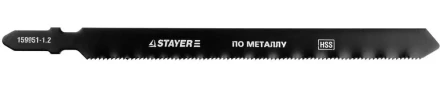 Полотна STAYER &quot;PROFI&quot;, T318A, для эл/лобзика, HSS, по металлу (1-3мм), EU-хвост., шаг 1,2мм, 106мм, 2шт 159951-1.2_z01 купить в Урае